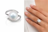 Ringe Coscia Perle Dame in Gold Perla RNSS 06828